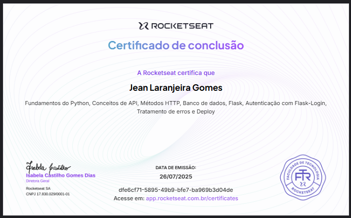 Certificado Python